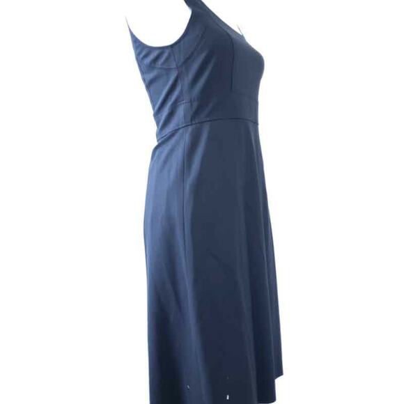 Theory Tank Dress Black Women 4, Wool Blend, Pleated Skirt Front, Side Zip - Picture 8 of 10